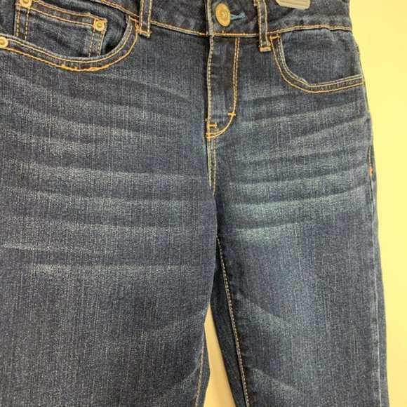 Aeropostale PS Dark Wash Distressed Skinny Jeans Girls Size 10 - Picture 3 of 7